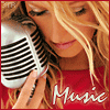 Аватар Music is all my life блондинка с микрофоном!!!