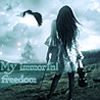 Аватар Девушка со скрипкой и летящая в небе птица (My immortal freedom)