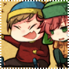 99px.ru аватар Eric Cartman & Kyle Broflovski / Эрик Картман и Кайл Брофловски из мультсериала Южный парк в стиле аниме / South Park in anime style