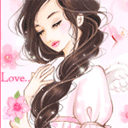 Аватар Девушка с каштановыми волосами (love)