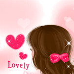 99px.ru аватар Девушка с розовым бантиком в волосах (Lovely)