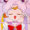 Аватар Малышка Чибиуса / Chibiusa, аниме 'Сейлор Мун / Sailor Moon' невинно хлопает глазами