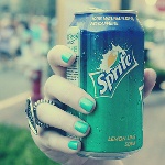Аватар Девушка с банкой Sprite