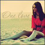 Аватар Девушка сидит на песке (One love only you)