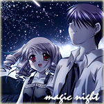 99px.ru аватар Девушка и парень ночью любуются звёздным небом (magic night/волшебная ночь))
