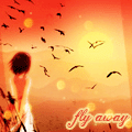Аватар Девушка любуется закатом (fly away)
