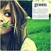 Аватар Девушка жующая траву (green)