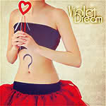 Аватар Девушка держит в руке сердечко на палочке (Violet Dream)