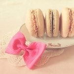 Аватар Печенье Макаронс (Les Macarons) и розовый бантик