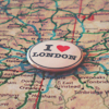 Аватар Значок лежит на карте (i love london)