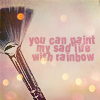 99px.ru аватар Кисть (you can paint my sad life with rainbow)