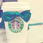 99px.ru аватар Starbucks coffee с зеленым бантом