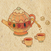 Аватар Чайник,чашечки,ложечка и кусочки сахара