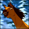 99px.ru аватар Лошадь несётся галопом через зимний заснеженный лес, понукаемая нетерпеливым уланом