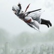 99px.ru аватар Мужчина в белом плаще прыгает вниз из игры Assassin's Creed / Кредо ассасина