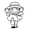99px.ru аватар Девочка из аниме 'Мой сосед Тоторо' в шапочке и с сумочкой