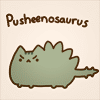 Аватар Кот - динозавр прыгает (Pusheenosaurus)