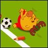 99px.ru аватар Лосяш упал, играя в футбол. Смешарики