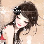 Аватар Брюнетка с чёрной розой в волосах