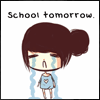 Аватар Девочка плачет (School tomorrow / Школа завтра)