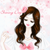 99px.ru аватар Шатенка с розовой розой в волосах (Shining Day)