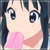 Аватар Akiyama Mio/Акияма Мио из аниме 'K-ON!' (Mio) с мороженым