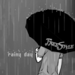 99px.ru аватар Человек под зонтом с надписью 'Free Style' (raining day)