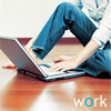 99px.ru аватар Девушка сидит за компьютером (work)