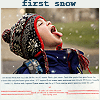 99px.ru аватар Девочка ловит снег языком (First snow / Первый снег)