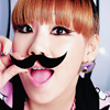 99px.ru аватар Южно-корейская певица и рэппер, участница группы 2ne1, CL / СиЭль с усами