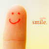 Аватар На пальце нарисована улыбка (smile)