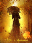 99px.ru аватар Девушка с ажурным зонтиком идет в осень (Miss Autumn / Мисс Осень)