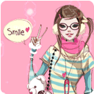 99px.ru аватар Девушка с игрушкой (Smile)