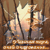 Аватар Кленовый листок на фоне деревьев (Унылая пора,очей очарованье)