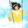 Аватар Брюнетка на качели (Ya-ho!Happy)