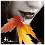 Аватар Девушка с осенним листиком в зубах (Autumn)