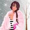 99px.ru аватар Девушка в розовой шубке под снегом