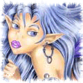 99px.ru аватар Эльфийка с голубыми волосами и светящимися глазами