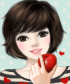 99px.ru аватар Девушка с яблоком