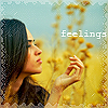 99px.ru аватар Брюнетка сидит на цветочном поле (feelings)