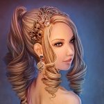 Аватар Девушка с густыми волосами