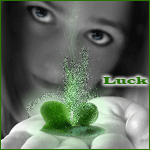 Аватар Девушка с клевером (Luck)