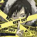 Аватар Идзая за жёлтыми полосками из аниме Durarara!! (Всадник без головы) (Keep out)