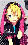 Аватар Кагамине Лен в капюшоне с заячьими ушками из Вокалоид/Vocaloid(Saky)