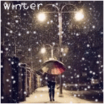 99px.ru аватар Человек в снегопад под зоном идёт по улице ночного города (winter)