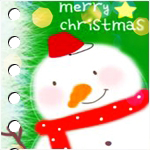 99px.ru аватар Снеговик в шарфе и шапочке (Merry Cyristmas)