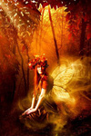 99px.ru аватар Лесная фея с венком из осенних листьев