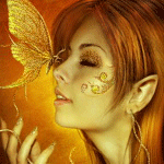 99px.ru аватар Эльфийка с бабочкой на носу