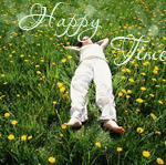 99px.ru аватар Девушка лежит на траве среди цветов (Happy time)