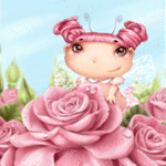 99px.ru аватар Розовая девочка среди розовых роз